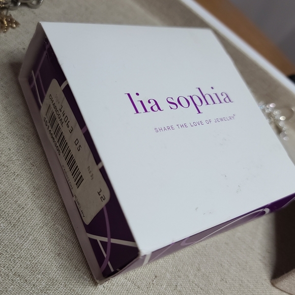 NWT Lia Sophia Enamel Bangle Bracelet Charcoal - Picture 6 of 6